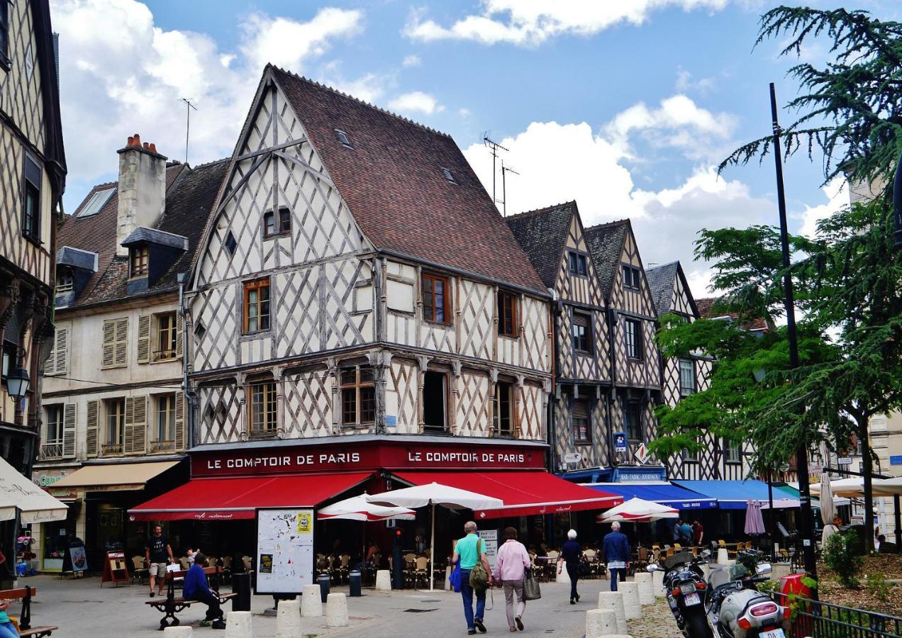 Les Volets Bleus - Refaits à neuf, deux appartements et un studio, Jardin Bourges Exterior foto